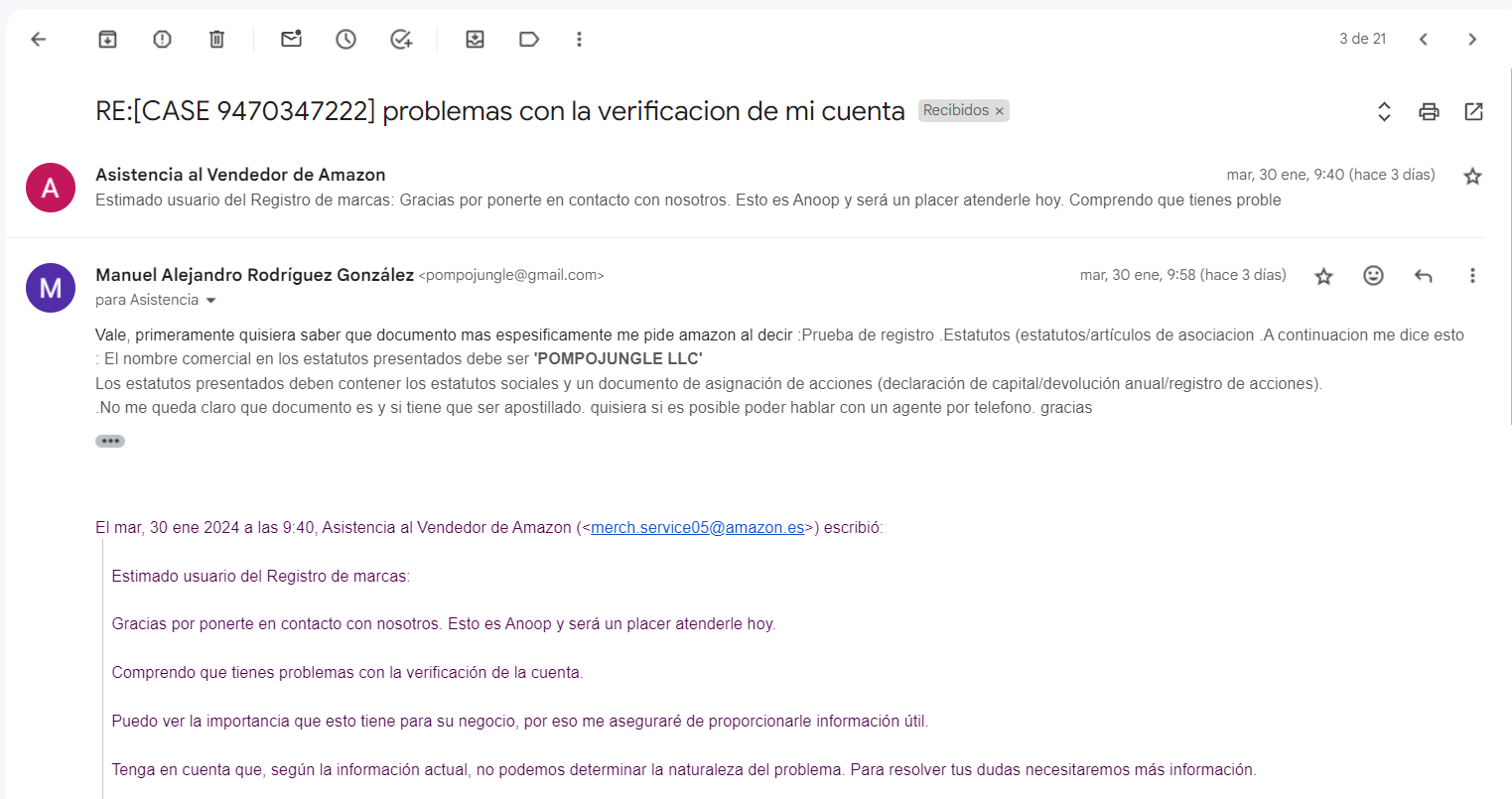 Numero asistencia amazon 2025