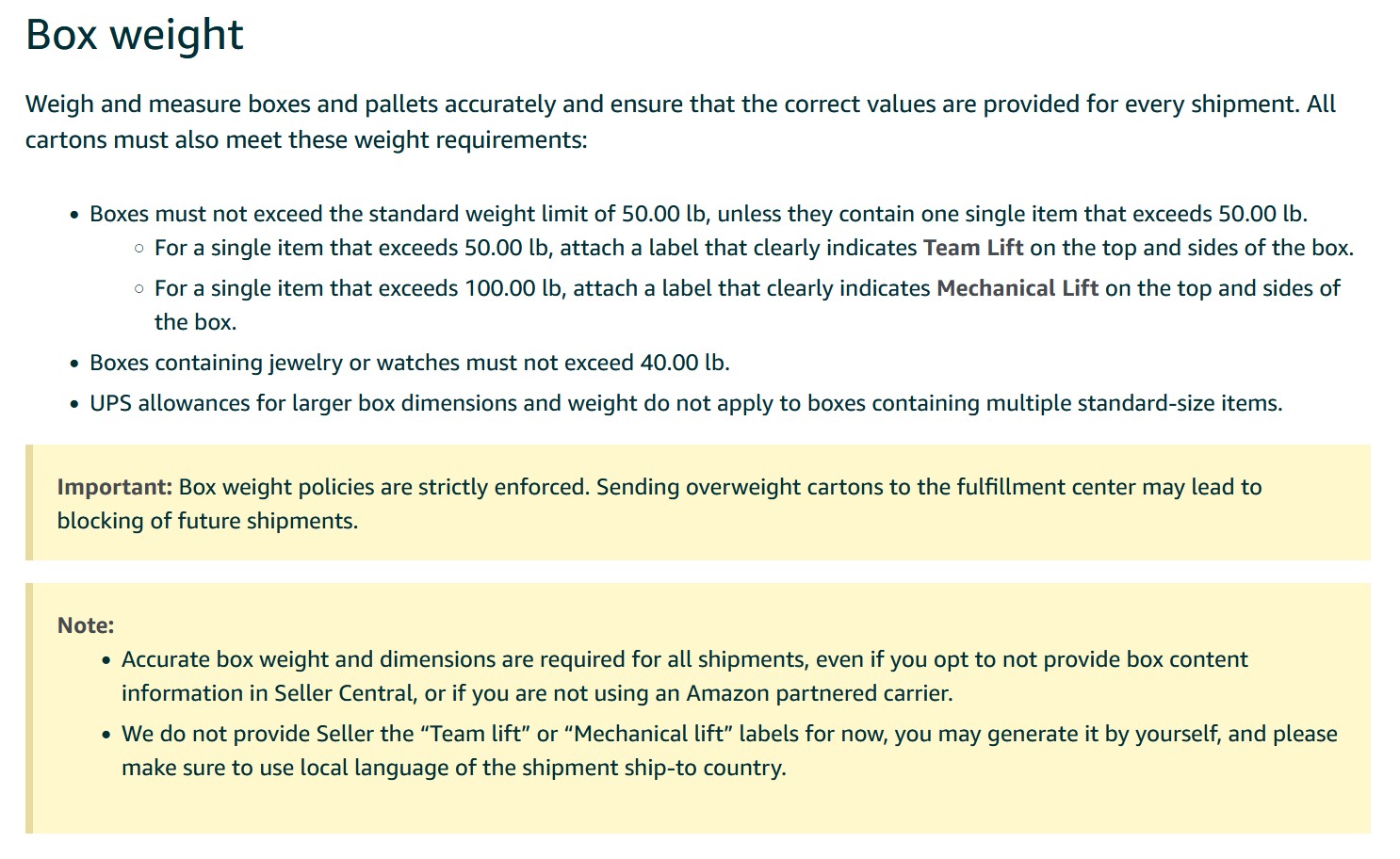 The USA  Official FBA Shipping Rules & Limits You Need to Know