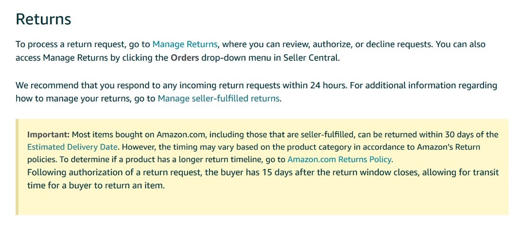 How Long After Issuing Return Label Does Customer Have To Return Item